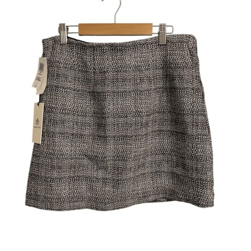 Aritzia Babaton Kingsley Skirt Solange Melange Tweed Mini Plaid 10 NEW